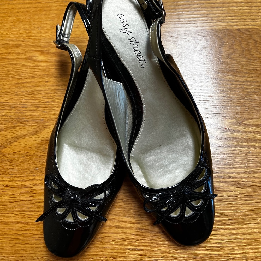 Black Patent Vinyl Shoes